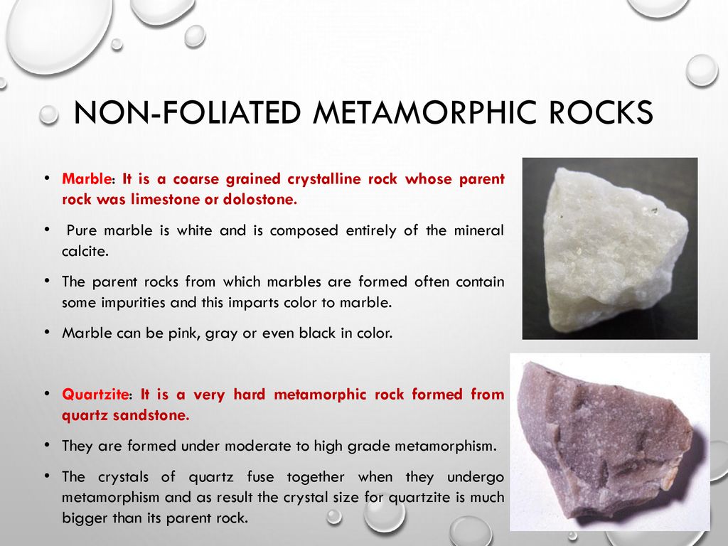 Foliated Metamorphic Rock Diagram